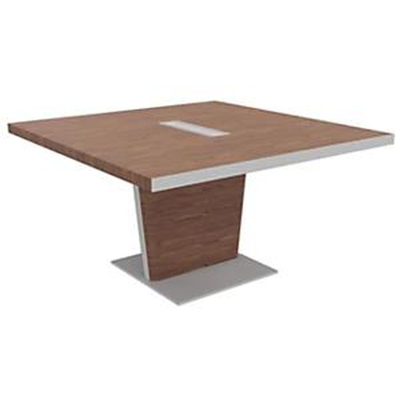 Table de conférence Tario 140 x 140 cm - Noyer