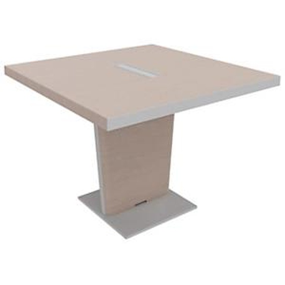 Table de conférence Tario 140 x 140 cm - Orme gris