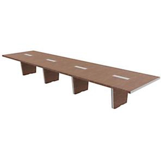 Table de conférence Tario L 560 x 140 cm - Noyer