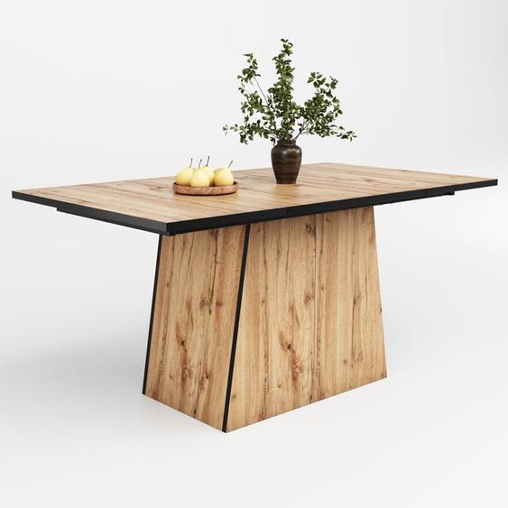Table de Cuisine Moderne en Bois,Table à Manger Seule 4-6 Personnes pour Salon, Cuisine,Bureau,138.5x80x75cm,Bois Brun