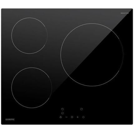Table de cuisson induction OCEANIC 3 foyers L60 x P52 cm OCEATI3Z7B
