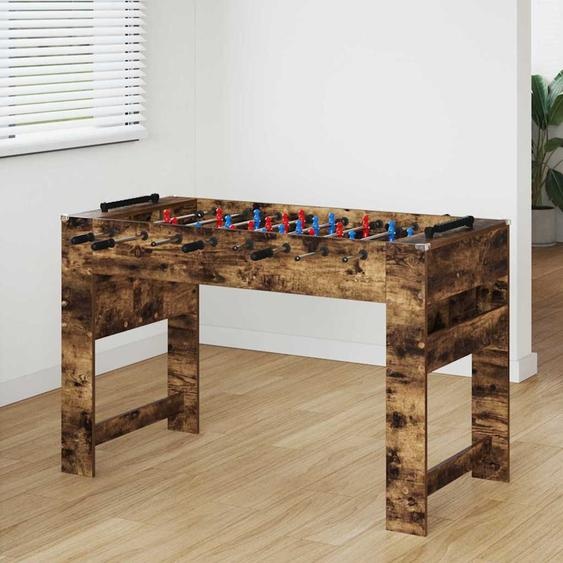 Table de Foosball Chêne fumé 125 x 60,5 x 80 cm
