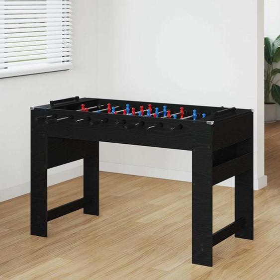 Table de Foosball Chêne noir 125 x 60,5 x 80 cm