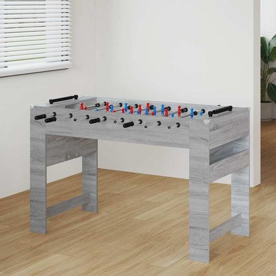Table de Foosball Gris Sonoma 125 x 60,5 x 80 cm