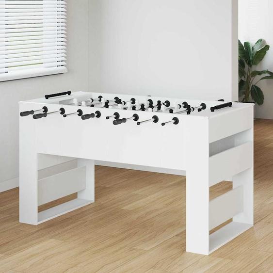 Table de Football 2 pcs Blanc 146,5 x 74 x 85 cm