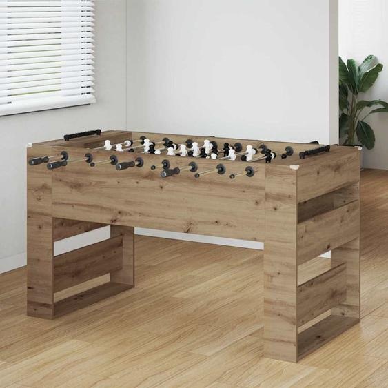 Table de Football 2 pcs Chêne artisanal 146,5 x 74 x 85 cm