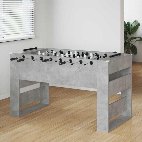 Table de Football 2 pcs Gris béton 146,5 x 74 x 85 cm