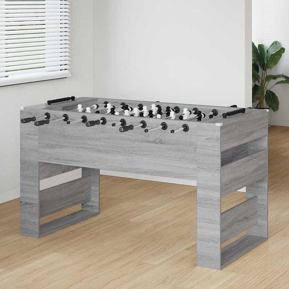 Table de Football 2 pcs Gris Sonoma 146,5 x 74 x 85 cm