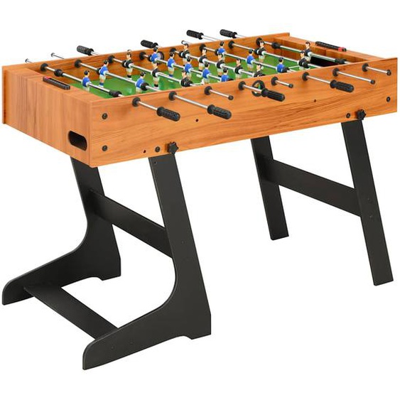 Table de football pliante 121 x 61 x 80 cm Marron clair