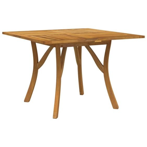 Table de jardin 110x110x75 cm bois massif acacia
