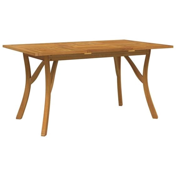 Table de jardin 150x90x75 cm en bois massif dacacia
