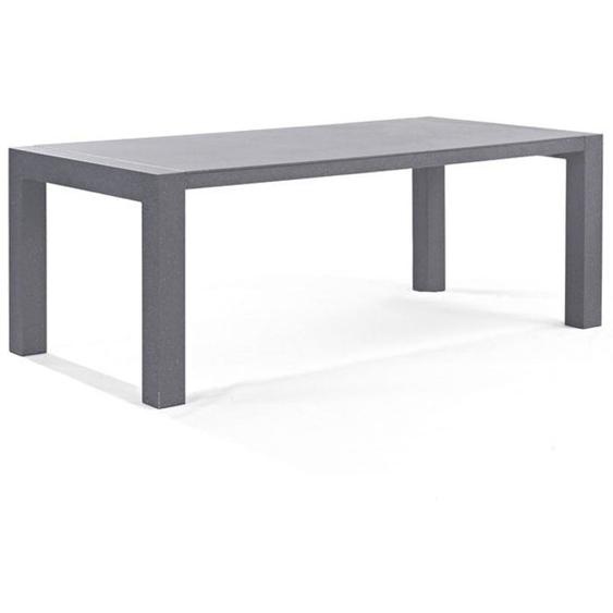 Table de jardin aluminium gris 2 m x 1 m x 0,7 m