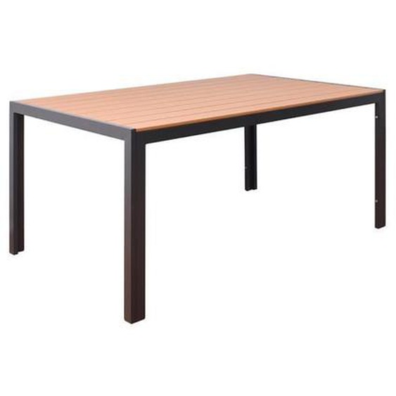 Table de jardin en aspect bois HOME DELUXE CANTOS - 150 x 90 cm