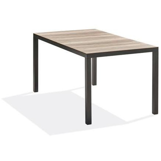 Table de jardin - DCB GARDEN - BOSTON - Aluminium - Gris anthracite - Rectangulaire