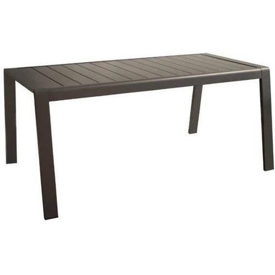 Table de jardin Le Marseille II en aluminium/lattes - 160 x 68 cm - graphite