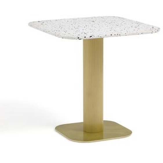 Table de jardin métal acier et terrazzo, Bistro