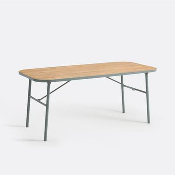 Table de jardin pieds rabattables en acacia, Hanso