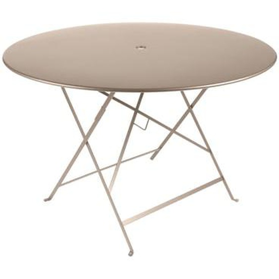 Table de jardin pliable Bistro muscade Ø117 cm