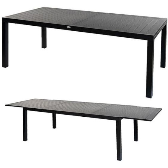TABLE DE JARDIN PLIABLE table de terrasse balcon plateau métal noir