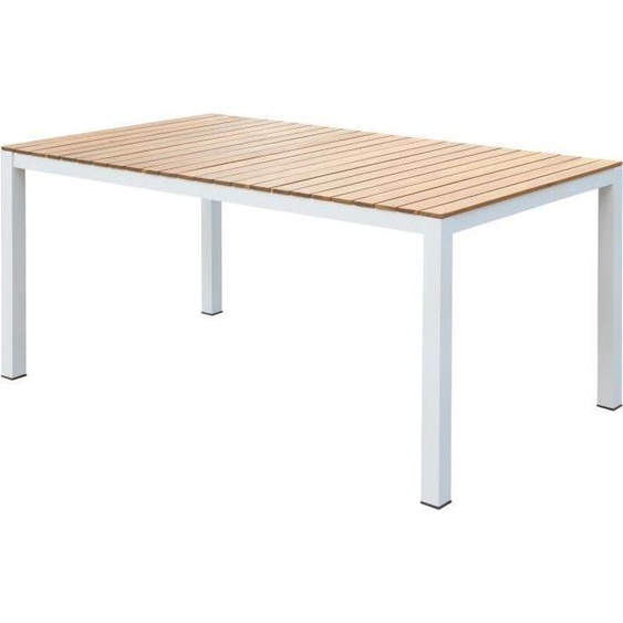 Table de jardin rectangulaire en bois dAcacia - 6 personnes - l160 x P90 x H75 cm - NAREL