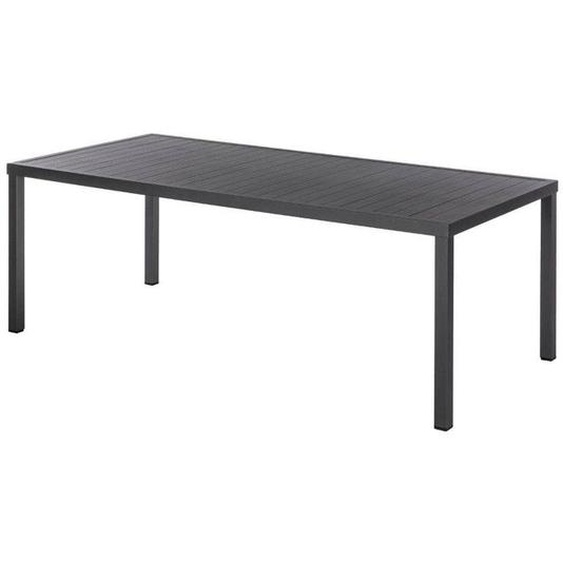 Table de jardin rectangulaire Piazza Aluminium 8 places Graphite - Hespéride