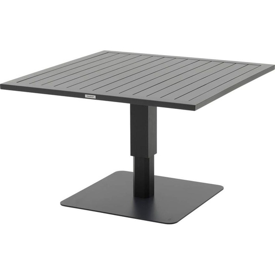 Table de jardin relevable carrée SALIMIA Graphite 110 x 69 cm - Aluminium traité époxy Hespéride