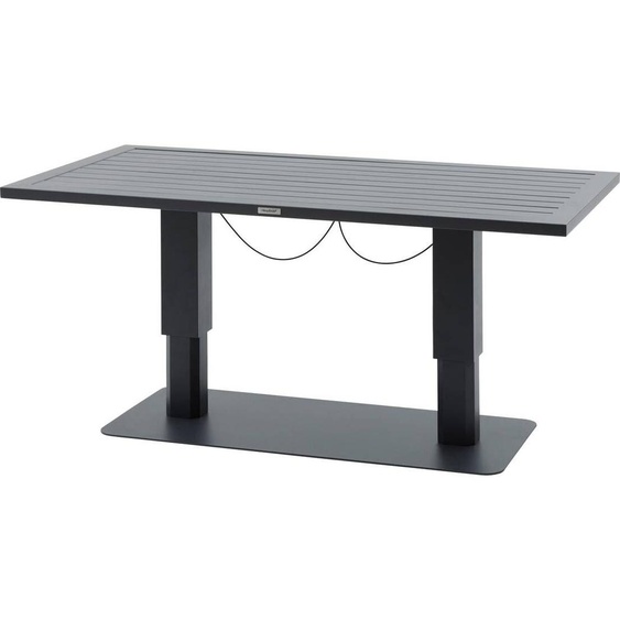 Table de jardin relevable rectangulaire SALIMIA Graphite 150 x 80 69 cm - Aluminium traité époxy Hespéride