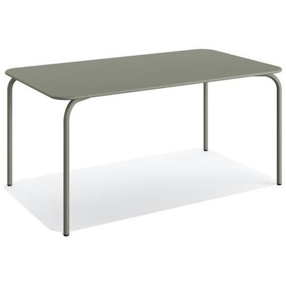 Table de Jardin - VEBA - Shine - Métal Acier revêtu - Vert - 160x90 cm - 4 personnes