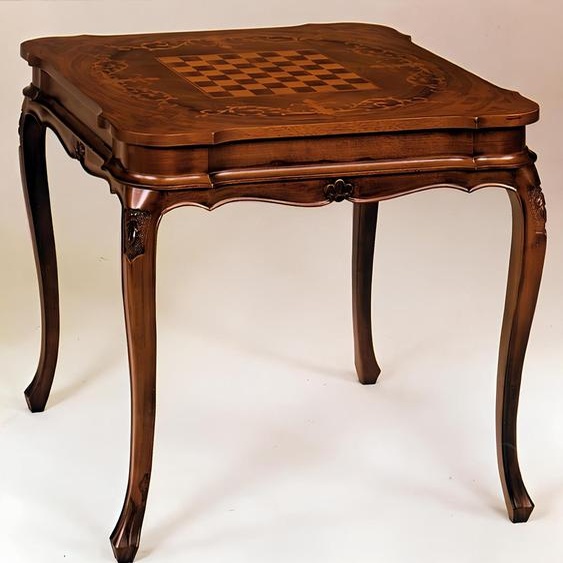 Table de jeu déchecs Table avec des études déchecs miniatures Meubles Tables Jeu de société