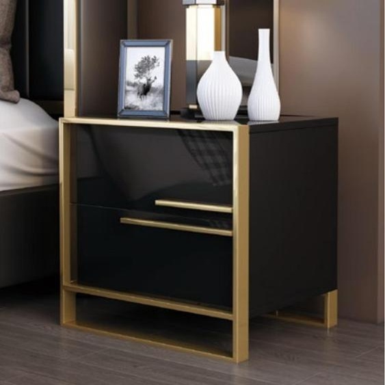 Table de nuit design Console Chambre à coucher Métal Luxe Consoles Tables