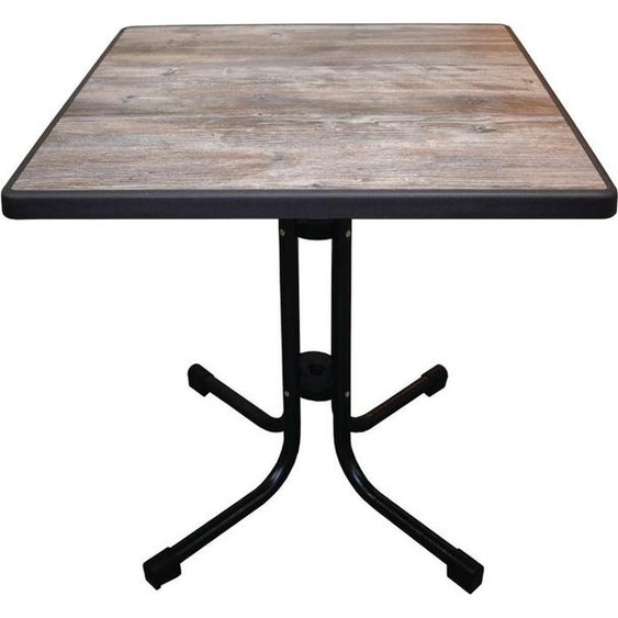 Table de patio pliante vintage Limburg résistante aux intempéries 70 x 70 cm