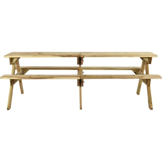 Table de pique-nique avec bancs 220x122x72 cm Pin imprégné