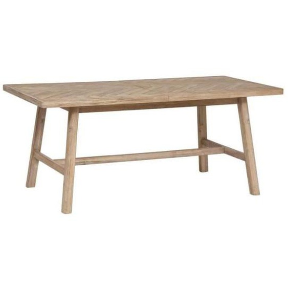 Table de Repas Extensible - PARIS PRIX - Aeris - 180cm - Beige - 6 places - Contemporain