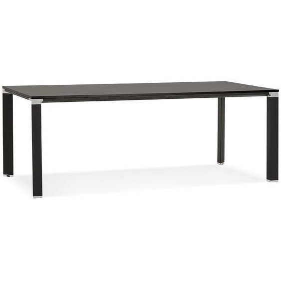 Table de réunion / à manger design XLINE en bois noir - 200x100 cm