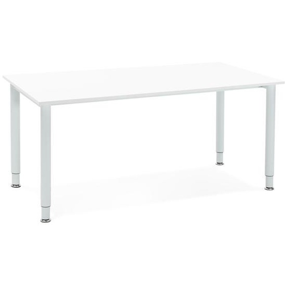 Table de réunion / bureau design FOCUS blanc - 160x80 cm