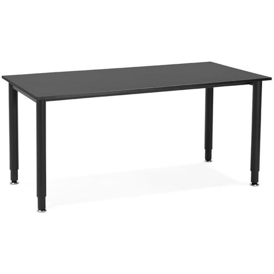 Table de réunion / bureau design FOCUS noir - 160x80 cm