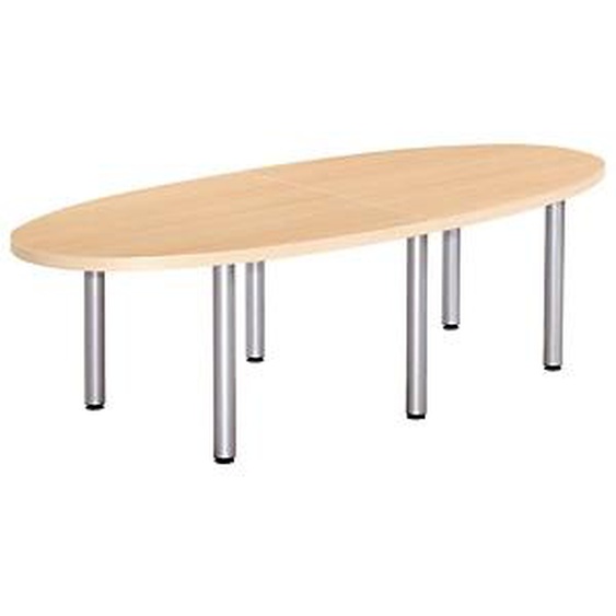 Table de réunion Consul 1/2 rond L. 140 x P. 120 cm – Chêne – Élément Départ