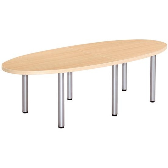 Table de réunion Consul 1/2 rond L. 140 x P. 120 cm – Chêne – Élément Départ