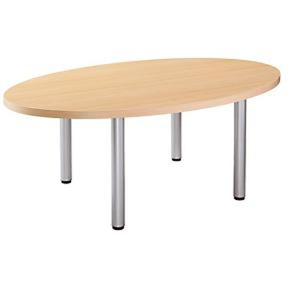 Table de réunion Consul, ovale L. 200 x P. 120 cm - Chêne