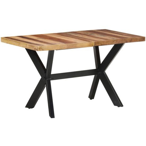 Table de salle à manger 140x70x75 cm Bois avec finition miel