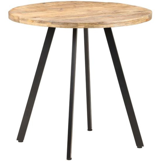 Table de salle à manger 80 cm Bois de manguier brut