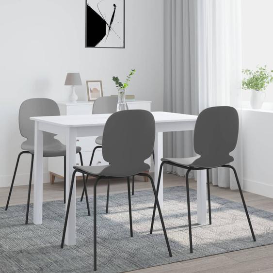 Table à manger Blanc 114x71x75 cm Bois dhévéa massif