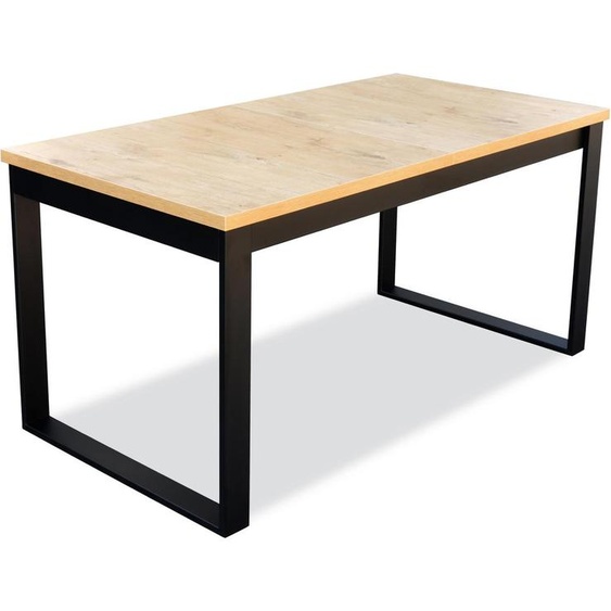 Table de salle à manger Bureau Tables de salon Bois Design 160cm Extensible