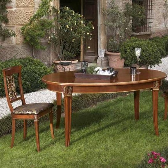 Table de salle à manger en bois de luxe tables baroque rococo salle à manger style antique Meubles Italy