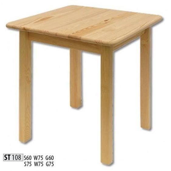 Table de salle à manger en bois Tables Salon Salle à manger 75x75 Tables de salle à manger en bois massif Table en bois véritable