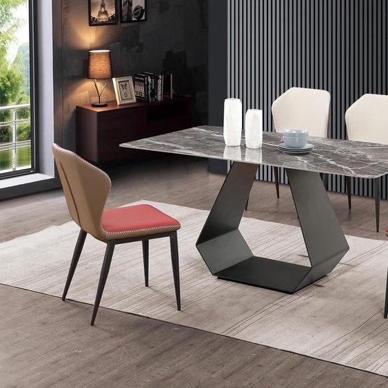 Table de salle à manger moderne Tables en marbre 180x90 Salle à manger Luxe Meubles Design Nouveau