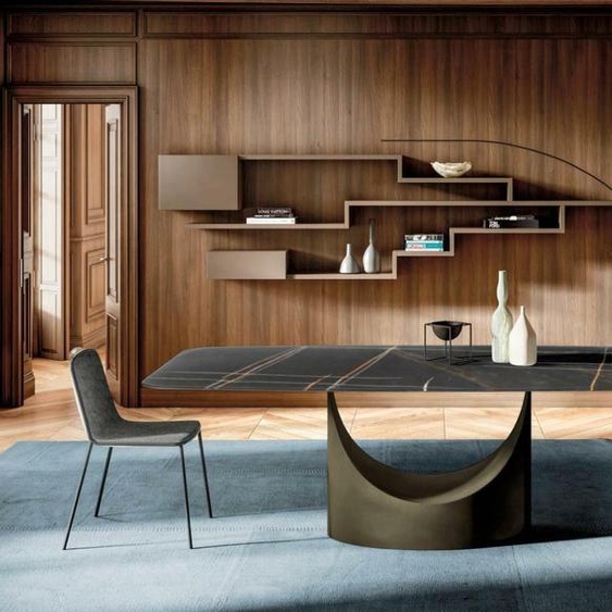 Table de salle à manger moderne Tables Salle à manger Luxe Meubles Design Pierre Cuisine Nouveau