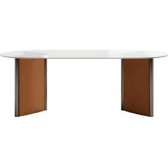 Table de salle à manger Ovale Designer Luxe Tables Bois Moderne 200x100 Ovale