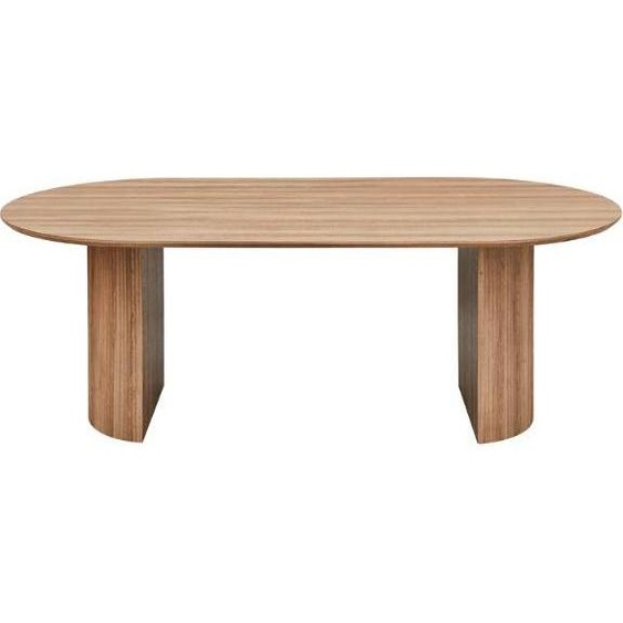 Table de salle à manger ovale Lagos - 220x110x76cm -Reproduction chêne