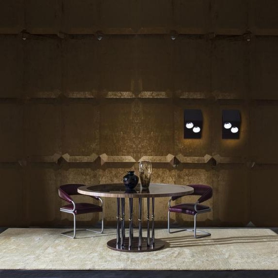 Table de salle à manger ronde de luxe Table de salle à manger en bois Meubles italiens Tables de salle à manger